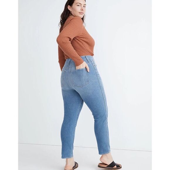 NWT Madewell Plus Stovepipe Jeans in Euclid Wash, Size 28W - Picture 2 of 16
